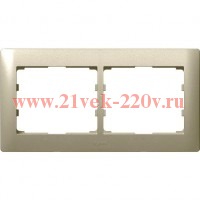 Рамка Legrand Galea Life 2 поста горизонтальная Titanium