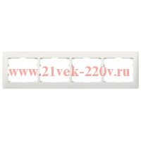 Рамка Legrand Galea Life 4 поста горизонтальная Pearl
