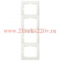 Рамка Legrand Galea Life 4 поста вертикальная Pearl