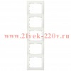 Рамка Legrand Galea Life 5 постов вертикальная Pearl