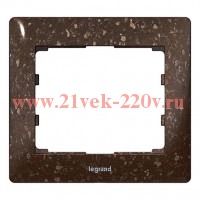 Рамка Legrand Galea Life 1 пост Cocoa Brown