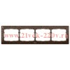 Рамка 4п гор Cor.CocoaBrown GL LEGRAND