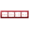 Рамка 4п гор Magic Red GL LEGRAND