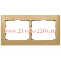 Рамка Legrand Galea Life 2 поста горизонтальная Maple