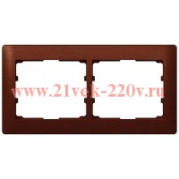 Рамка 2п гор Mahogany GL LEGRAND