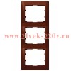 Рамка 3п вер Mahogany GL LEGRAND