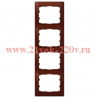 Рамка 4п вер Mahogany GL LEGRAND