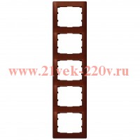 Рамка 5п вер Mahogany GL LEGRAND