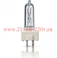 Лампа галогенная 6877P M/40 500W GY9.5 230V PHILIPS (OSRAM 64672 GE 39621)