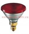 Лампа инфракрасная PHILIPS INFRAPHIL 150W PAR38 E27 230V d121x136 красная
