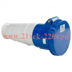 Розетка сил. TS-233 63А 380V 2Р+Е кабельные IP67 ЭНЕРГИЯ