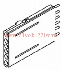 Адаптер для вторичных цепей втычного/выкатного выключателя ADP 10pin MOE AUE T4-T5-T6 P/W при исполь