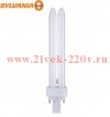 Лампа люминесцентная SYLVANIA LYNX D 18W/ 827 G24d 2 (теплый белый 2700К)