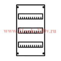 Панель под установку модульных устройств 1ряд/3 рейки высота 450 мм