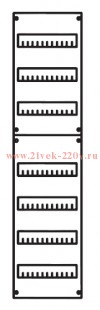 Панель для модульных уст-в 1ряд/7 реек