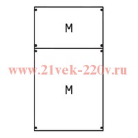 Панель с монтажной платой 2ряда/5 рейки