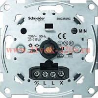 Светорегулятор поворотный(емкостная нагрузка) 20-630Вт Merten механизм