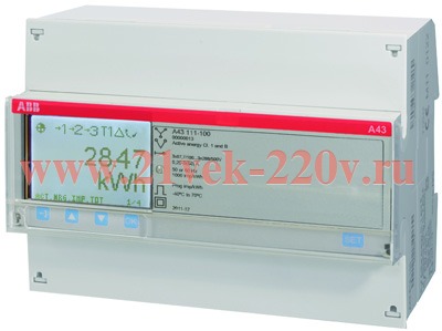 Электросчетчик ABB B23 111-200 5-65А 3-фазный, 1-тарифный, класс ...