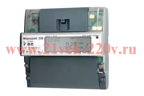 Электросчетчик Меркурий 236 АRТ 02 PQRS 5(100)A/400В, М09864, купить по ...
