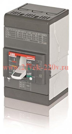 Выключатель автоматический ABB Tmax XT1B 160 TMD 100-1000 3P F F