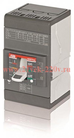 Выключатель автоматический ABB Tmax XT1N 160 TMD 160-1600 3p F F