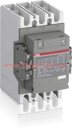 Пускатель магнитный ABB (АББ) AF205-30-22-13 205А AC3, катушка 100-250В AC/DC (контактор)