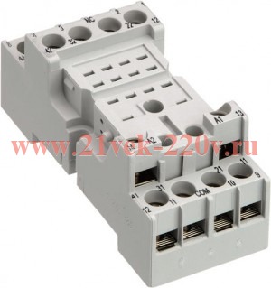 Цоколь CR-M2SS (стандартный) для реле CR-M 2ПК ABB