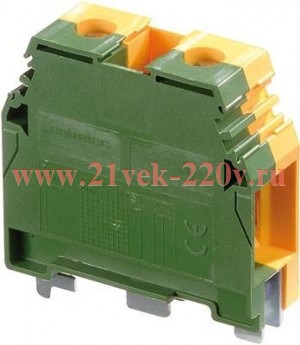 Клеммник TE-Entrelec (АВВ) M35/16 35мм.кв. желто-зеленый