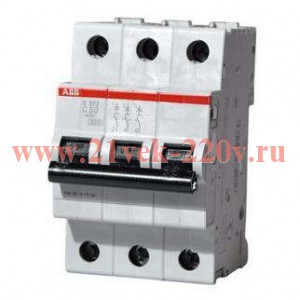 Автоматический выключатель ABB 3-полюсный SH203L C50 ( автомат )