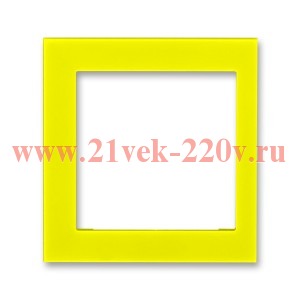 Накладка на рамку ABB Levit 55х55 промежуточная жёлтый