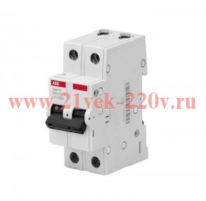 ABB Basic M Автоматический выключатель 2P, 25A,C, 4,5кА, BMS412C25