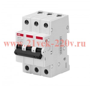 ABB Basic M Автоматический выключатель 3P, 25A,C, 4,5кА, BMS413C25