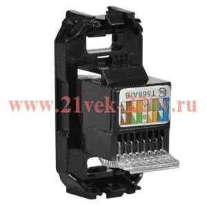 Разъём телекоммуникационный на 8 контактов, категория 5, тип RJ45