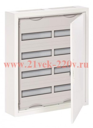 Шкаф 96М(2х4х12) навесной IP44, 650x550x160 ABB ComfortLine Compact CA c клеммами N/PE (CA24VZRU)