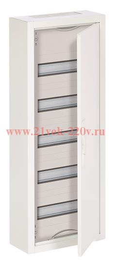 Шкаф 60М(5х12) навесной IP44, 800x300x160 ABB ComfortLine Compact CA c клеммами N/PE (CA15VZRU)