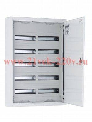 Шкаф 120М(2х5х12) навесной IP44, 800x550x160 ABB ComfortLine Compact CA c клеммами N/PE (CA25VZRU)