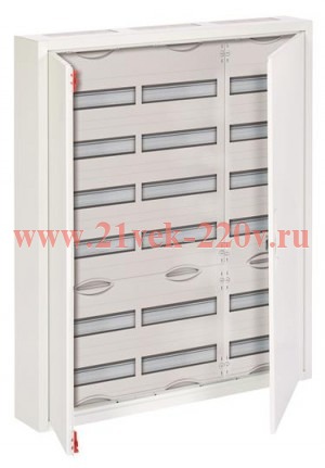 Шкаф 216М(3х6х12) навесной IP44, 950x800x160 ABB ComfortLine Compact CA c клеммами N/PE (CA36VZRU)