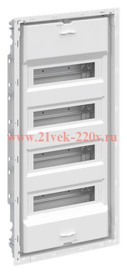 Шкаф внутреннего монтажа ABB на 48М (4x12) без двери с винтовыми клеммниками N/PE UK648EB (электрический щит)