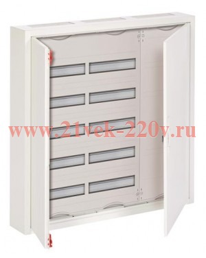 Шкаф 120М(2х5х12+монтажная плата) навесной IP44 800x800x160 ABB ComfortLine клеммы N/PE (CA35PZRU)