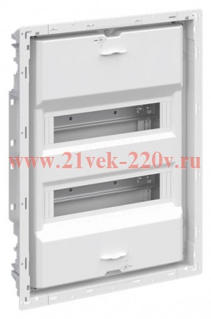 Шкаф внутреннего монтажа ABB на 24М (2x12) без двери с винтовыми клеммниками N/PE UK624EB (электрический щит)