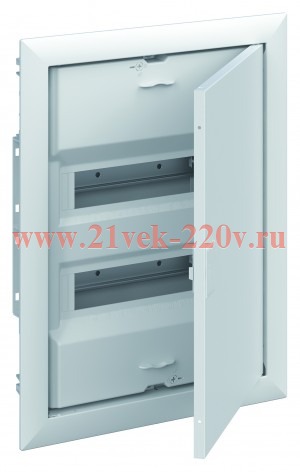 Шкаф внутреннего монтажа ABB на 24М (2x12) автозажим N/PE UK620V3RU 2CPX077841R9999 (винтовые) (электрический щит)