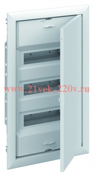 Шкаф внутреннего монтажа ABB на 36М (3x12) автозажим N/PE UK630V3RU 2CPX077842R9999 (винтовые) (электрический щит)