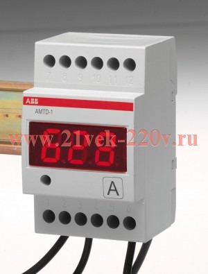 Амперметр цифровой перем.ток релейный выход AMTD-1-R ABB