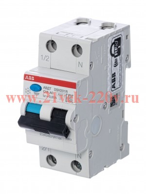 Дифференциальный автомат ABB DSH201R C16 AC30 2-полюсный 16A 30mA тип АС