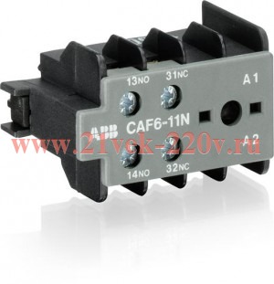 Доп. контакт CAF6-11E фронтальной установки для миниконтактров K6, В6, В7 ABB