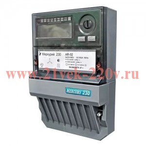 Электросчетчик Меркурий 230 ART-03 RN 5-7,5А; 3*230/400В (0,5S/1,0; мнТ; RS485; 3 винта) (не исполь
