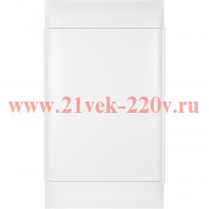 Пластиковый щиток Practibox S встраиваемый 4X18м с шинами N+PE белая дверь