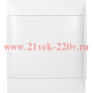 Пластиковый щиток Practibox S встраиваемый 2X12м с шинами N+PE белая дверь