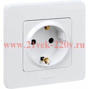 Розетка с/з 220В Legrand Inspiria белый