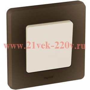 Рамка Legrand Inspiria 1 пост бронза